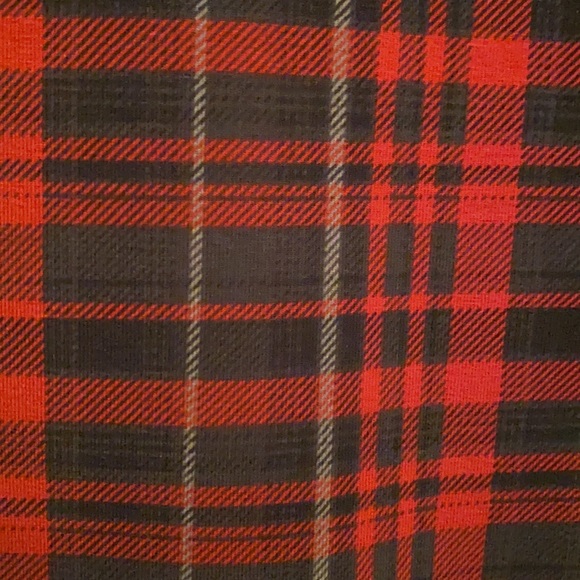Casablanca Red Plaid leggings Sm - Picture 3 of 4